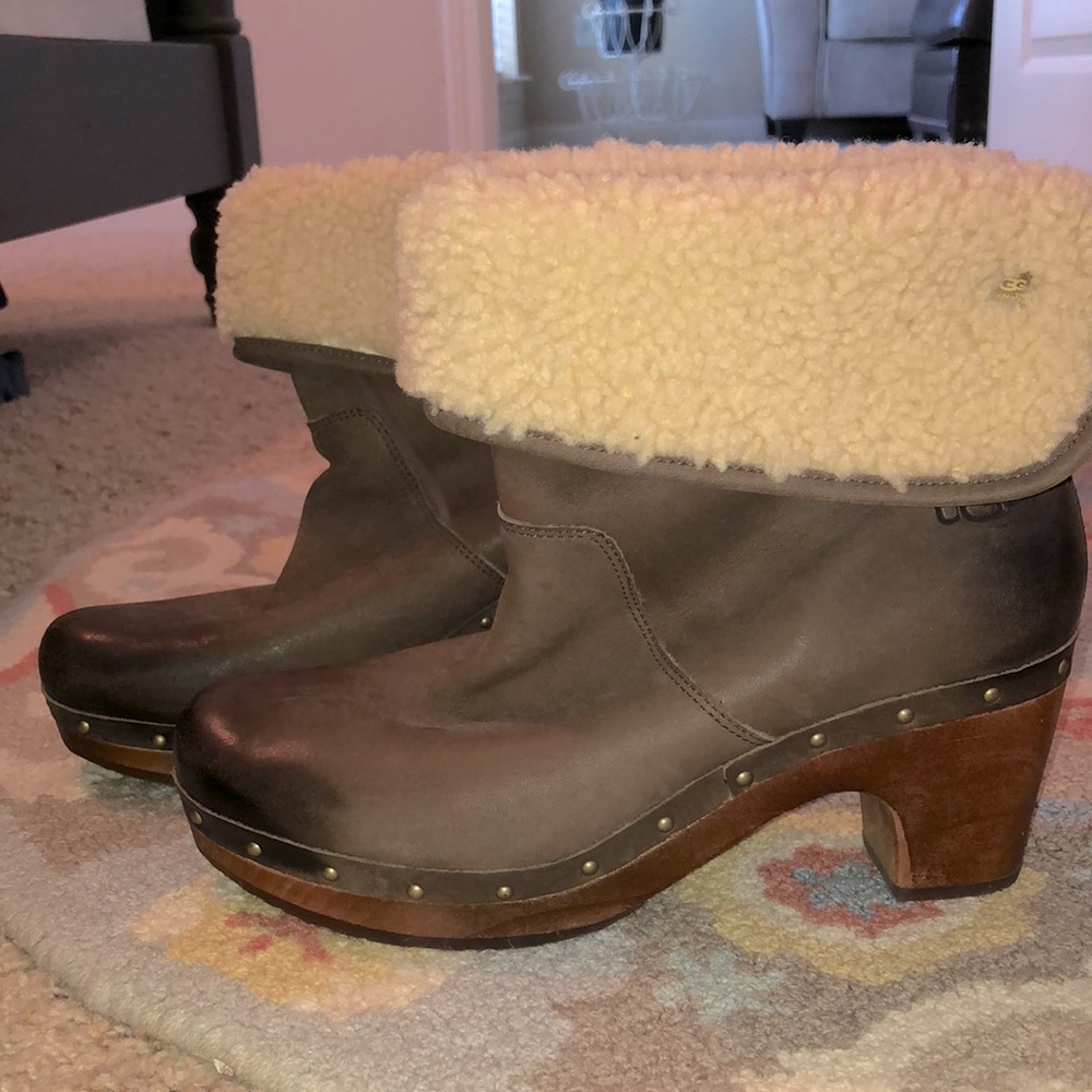 Ugg Ankle Heeled Boots
